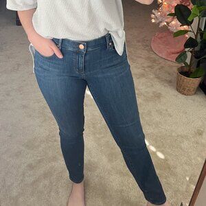 Loft Mid-Rise Blue Skinny Jeans/Legging Fit